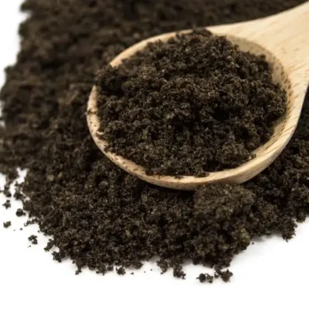 Pulver af dehydreret sort oliven - 100 gram 4 Fint granulat af dehydreret tørret sort oliven