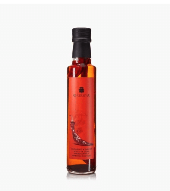 Ekstra jomfruolivenolie m/chili og røget paprika - 250 ml 1 ekstra jomfruolivenolie med chili og røget paprika