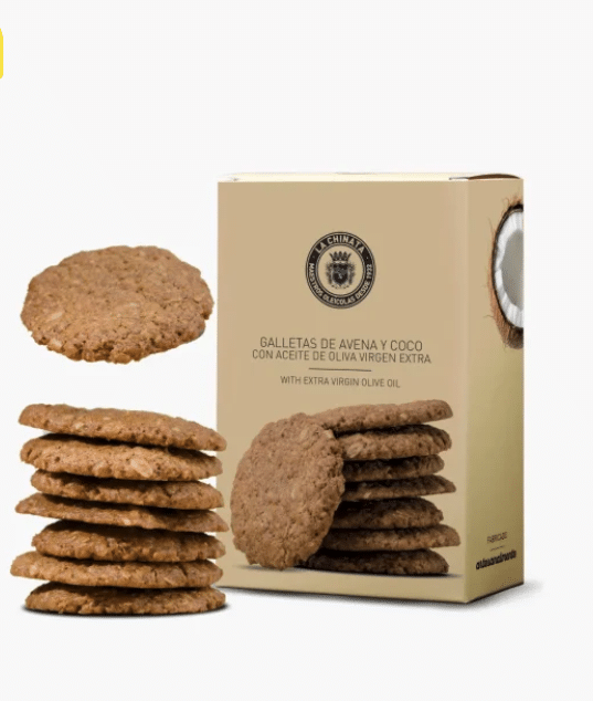 Håndlavede havresmåkager m/kokos og ekstra jomfruolivenolie - 140 g 1 havresmåkager med kokos og ekstra jomfruolivenolie