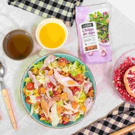 Chips af sprødstegt hvidløg m/ekstra jomfruolivenolie - 55 g 3 sprøde chips af hvidløg