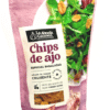 Chips af sprødstegt hvidløg m/ekstra jomfruolivenolie - 55 g 4 sprøde chips af hvidløg
